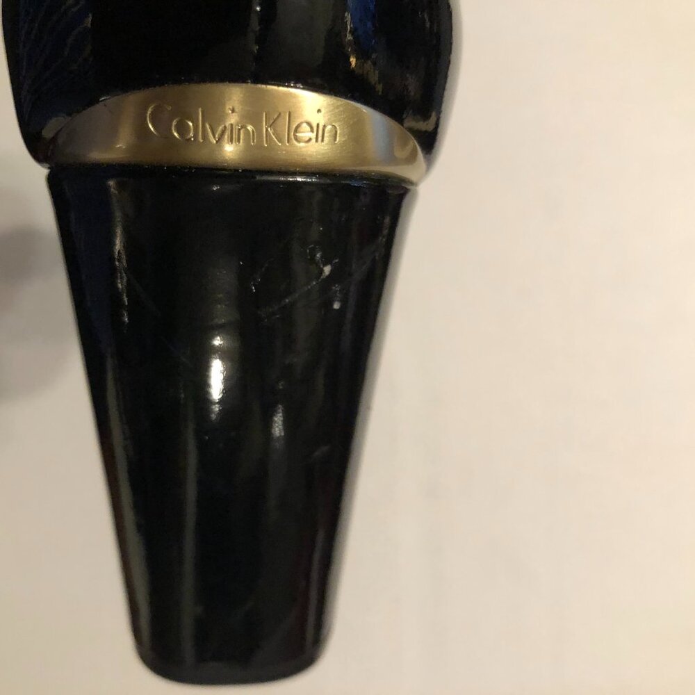 Calvin Klein women's new black patent leather high heel shoes size: US 8/ EU 38 - Picture 11 of 12